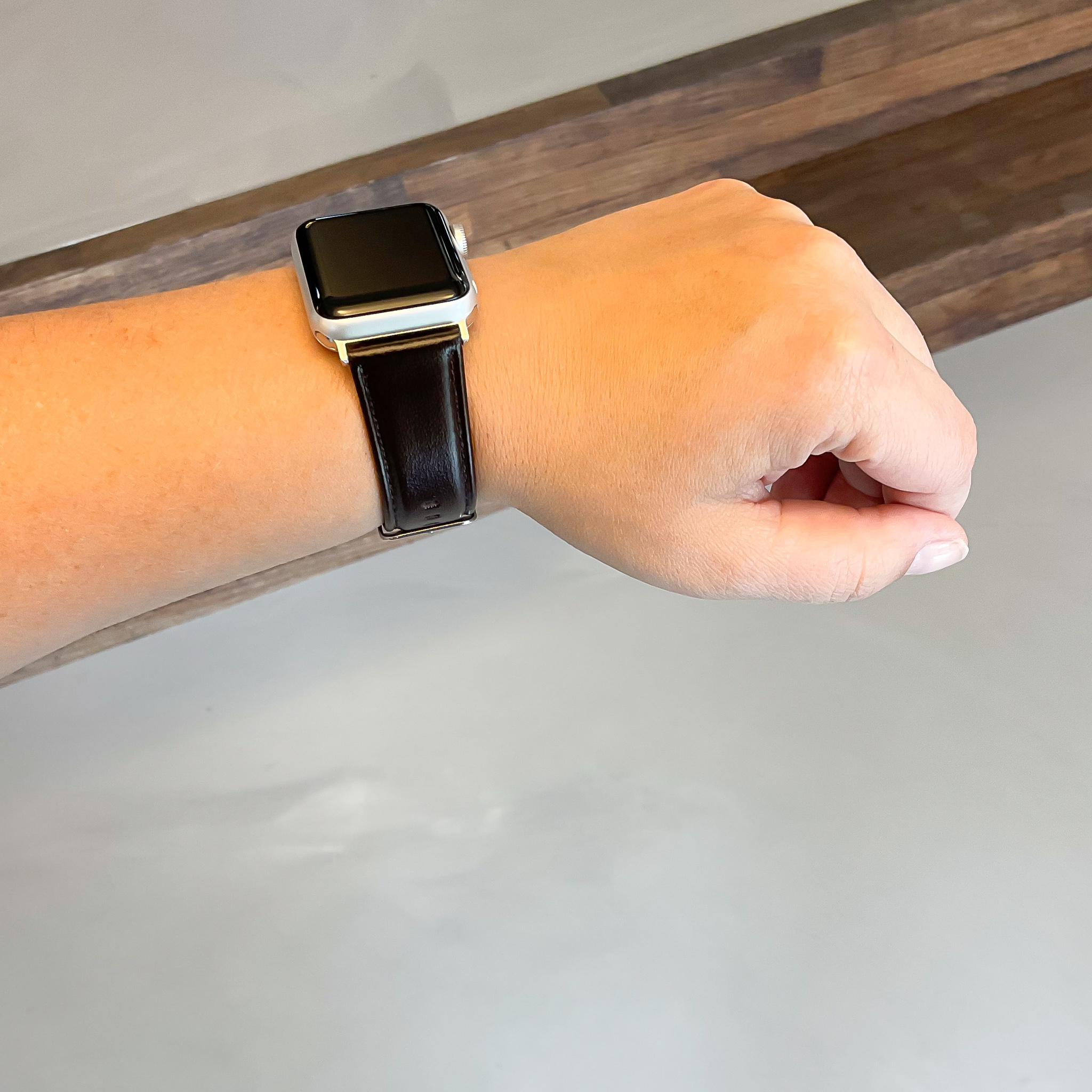 Apple Watch leren genuine band - donkerbruin