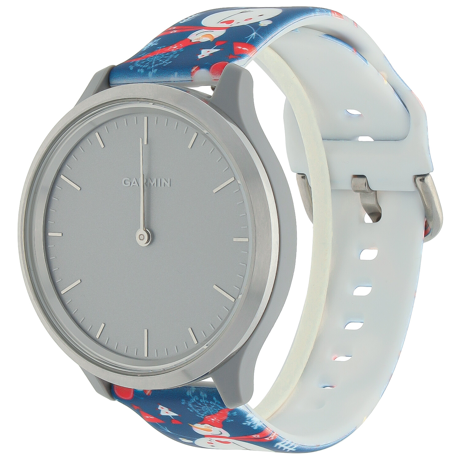 Huawei Watch print sport band - kerst sneeuwpop blauw