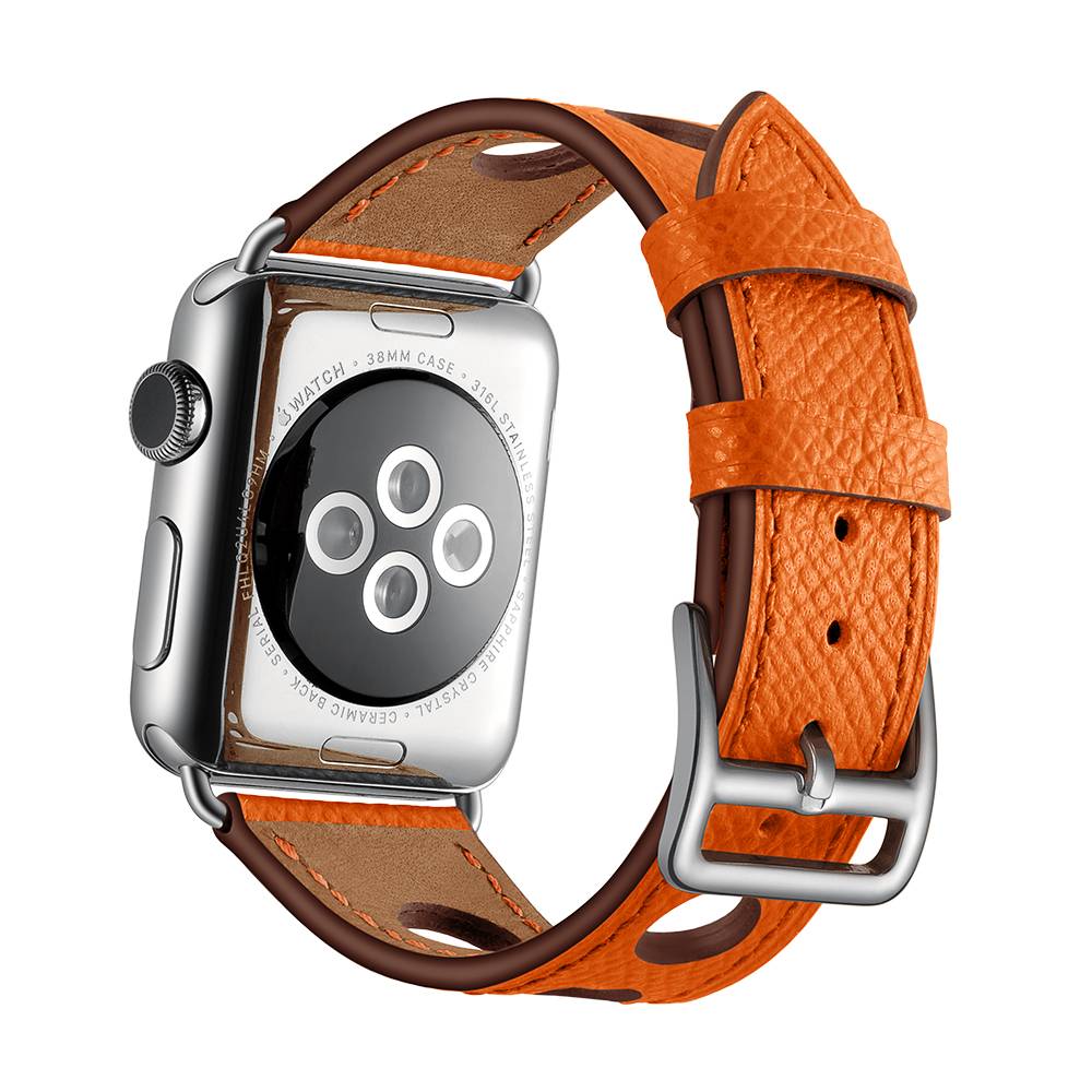 Apple Watch leren hermes band - oranje