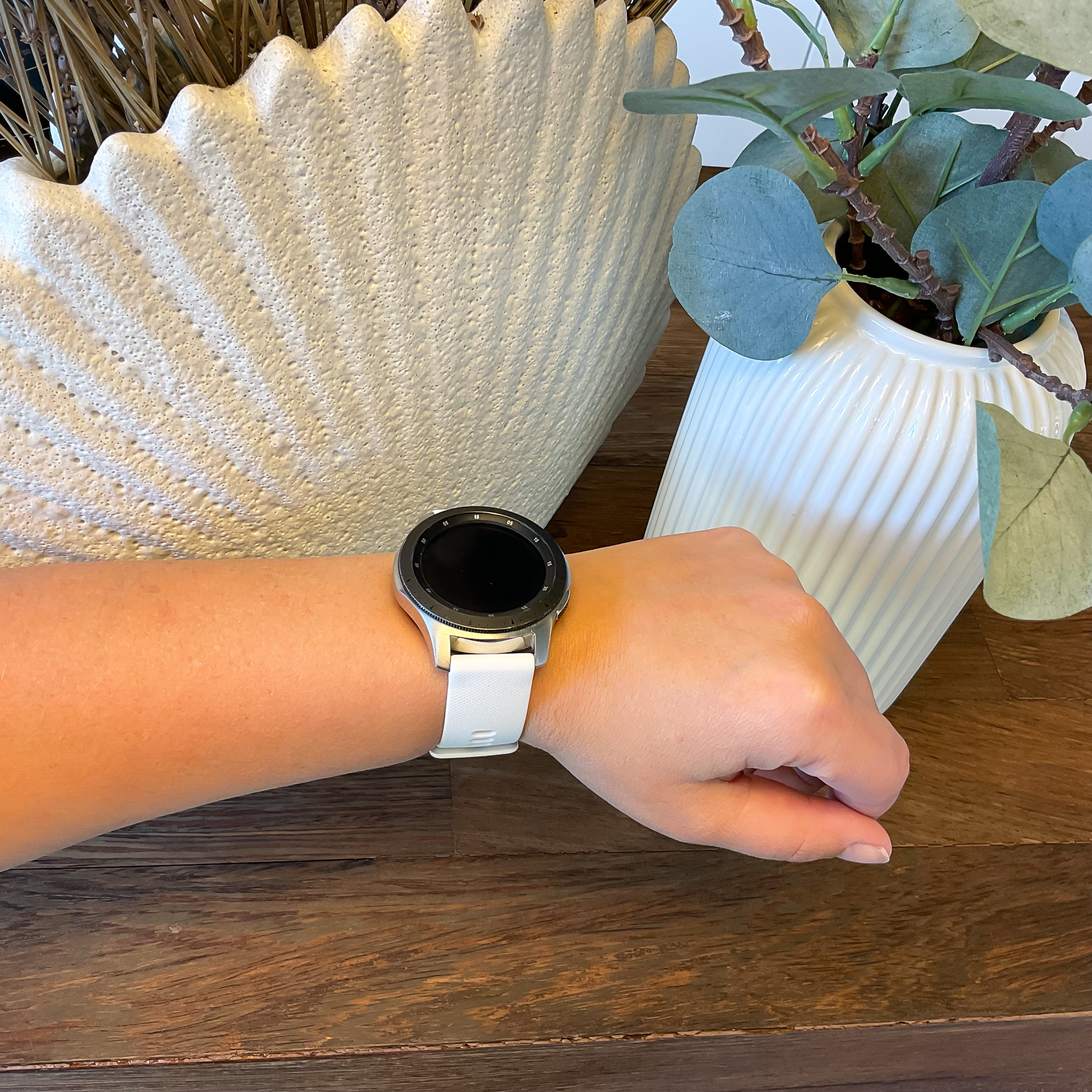 Samsung Galaxy Watch sport gesp band - wit