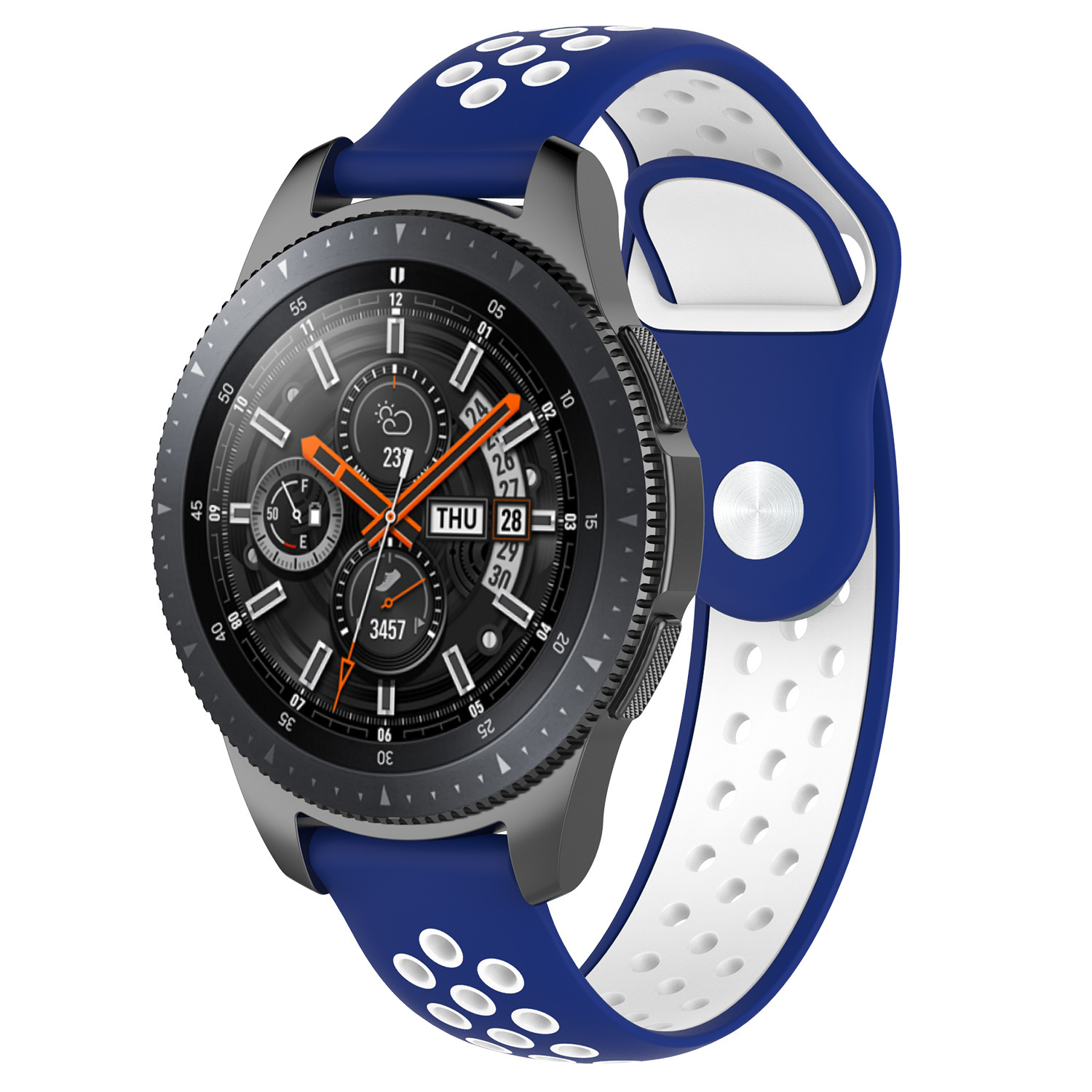 Polar Ignite dubbel sport band - blauw wit