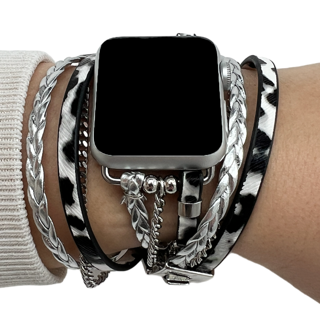 Apple Watch sieraden band - Jamie zilver
