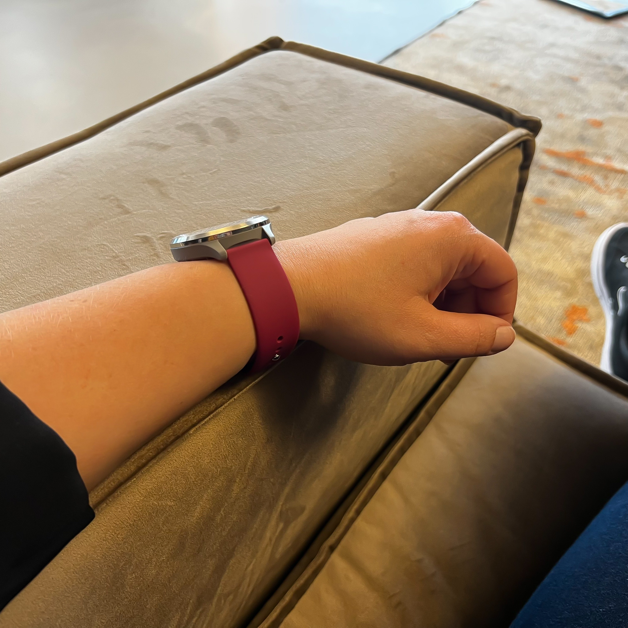 Garmin Vivoactive / Vivomove siliconen sport band - wijn rood