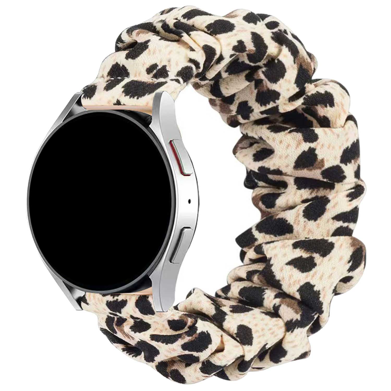 Samsung Galaxy Watch 4 nylon scrunchie band - wit