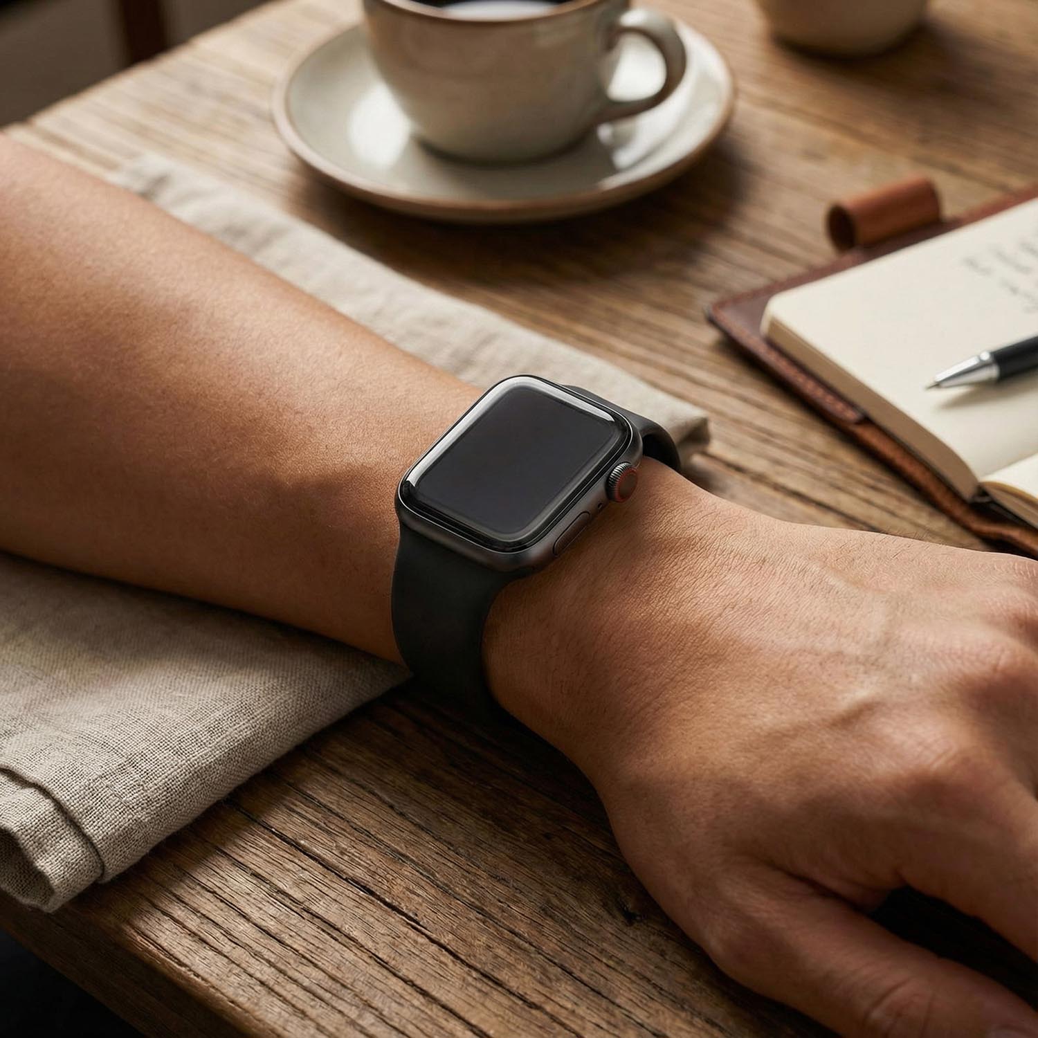 Apple-Watch-bandje-Ovaro-siliconen - zwart-7434008456492-123watches-POV-model