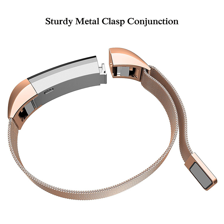 Fitbit Alta milanese band - rose goud