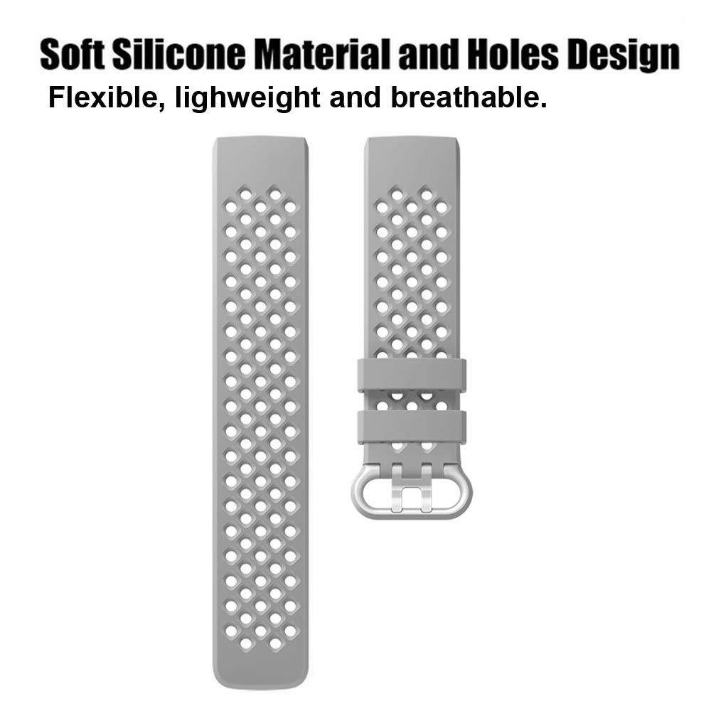 Fitbit Charge 3 & 4 sport point band - grijs