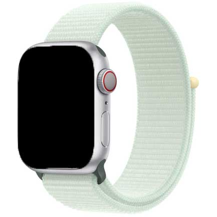 Apple-Watch-nylon-geweven-sport-band-zacht-mintgroen-7440850184155-123watches-hoofdfoto