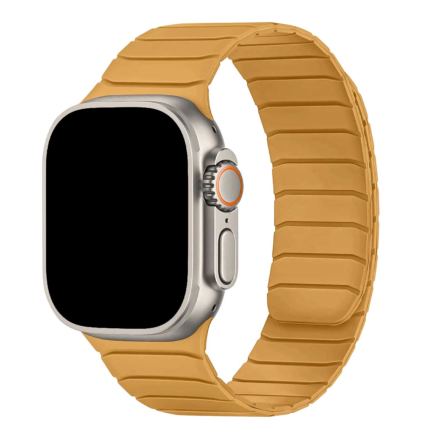 Apple Watch band Vetra – siliconen – geel