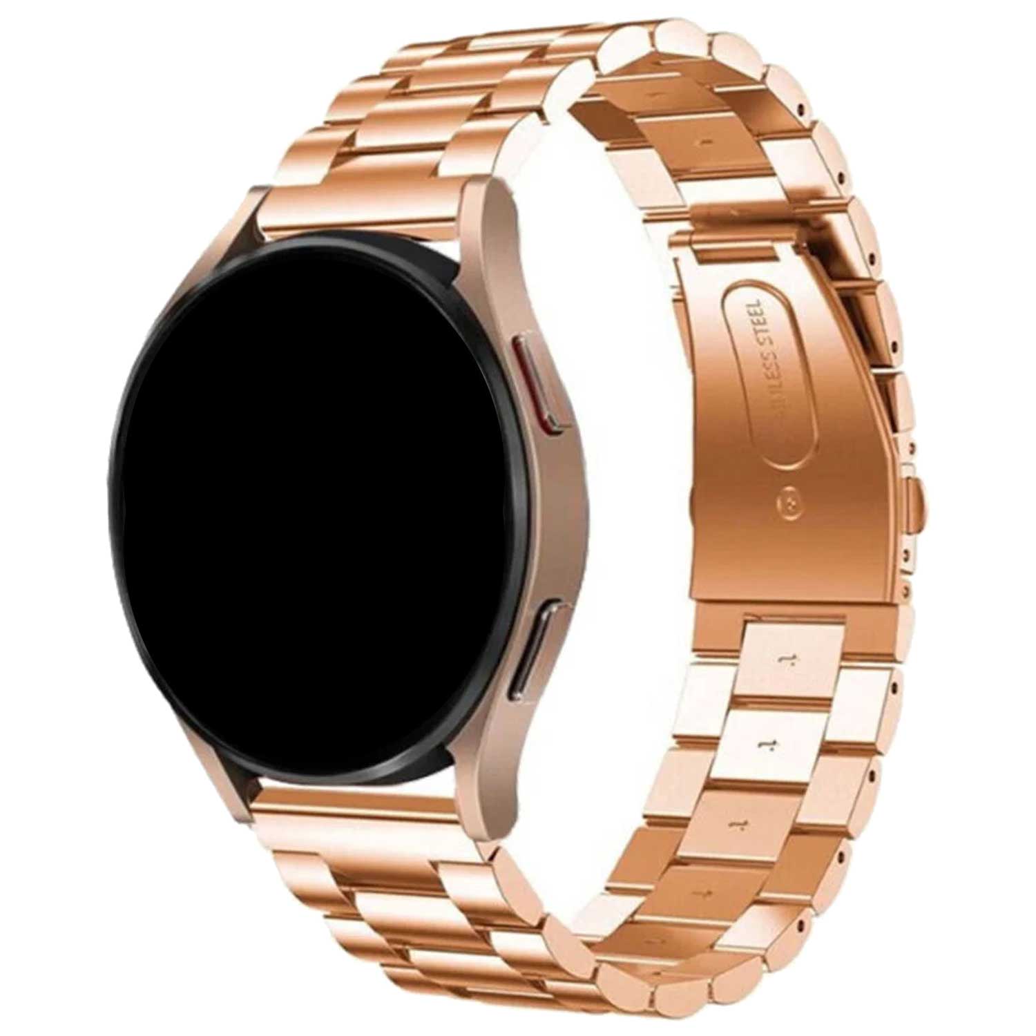 Samsung Galaxy Watch 5 Pro kralen stalen schakel band - rose goud