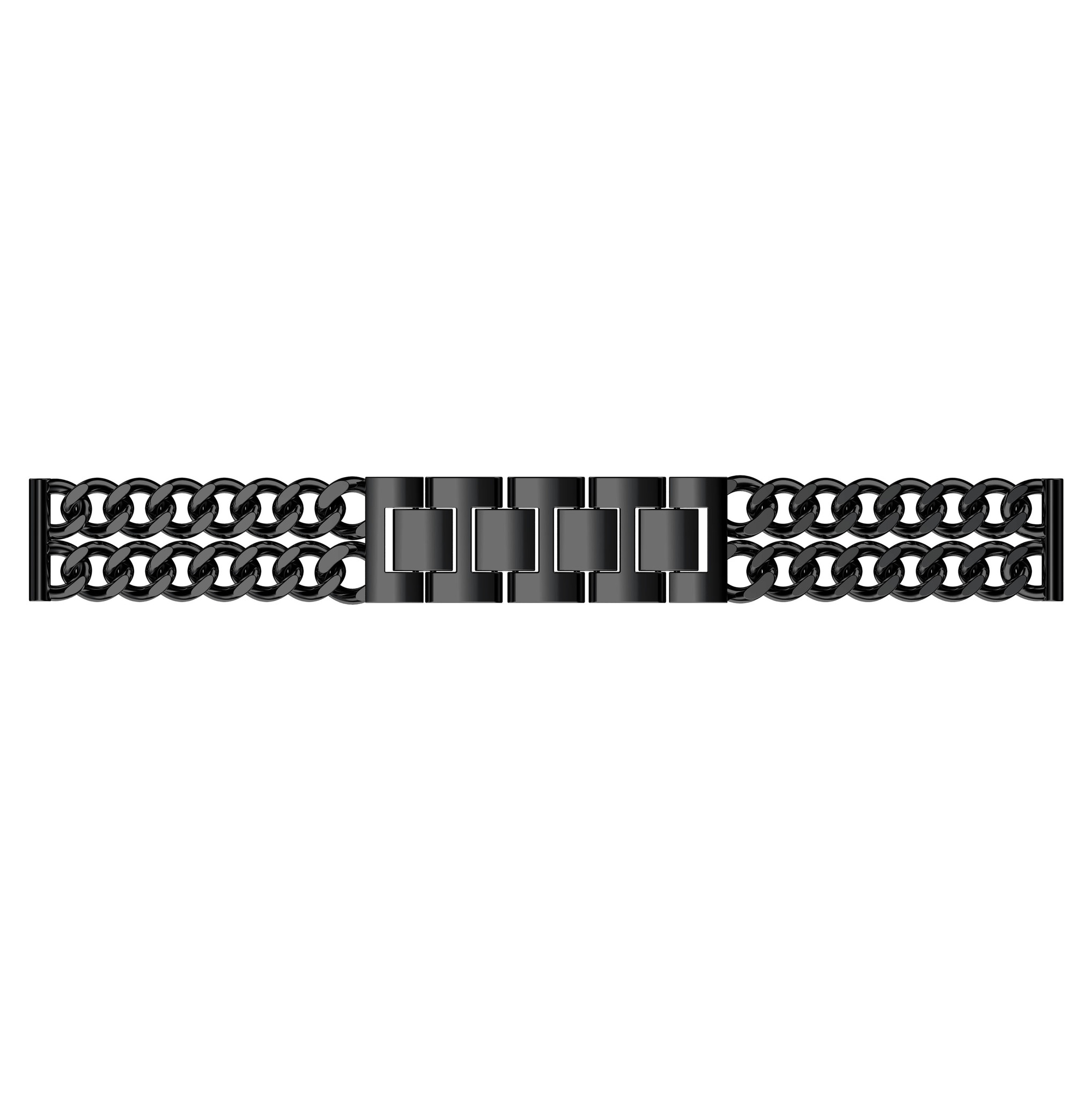 Samsung Galaxy Watch cowboy stalen schakel band - zwart