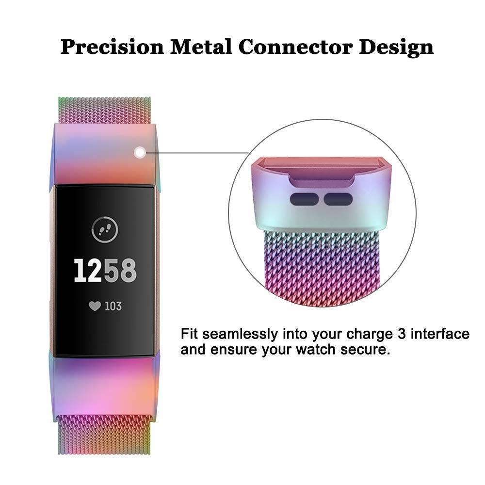 Fitbit Charge 3 & 4 milanese band - colorful