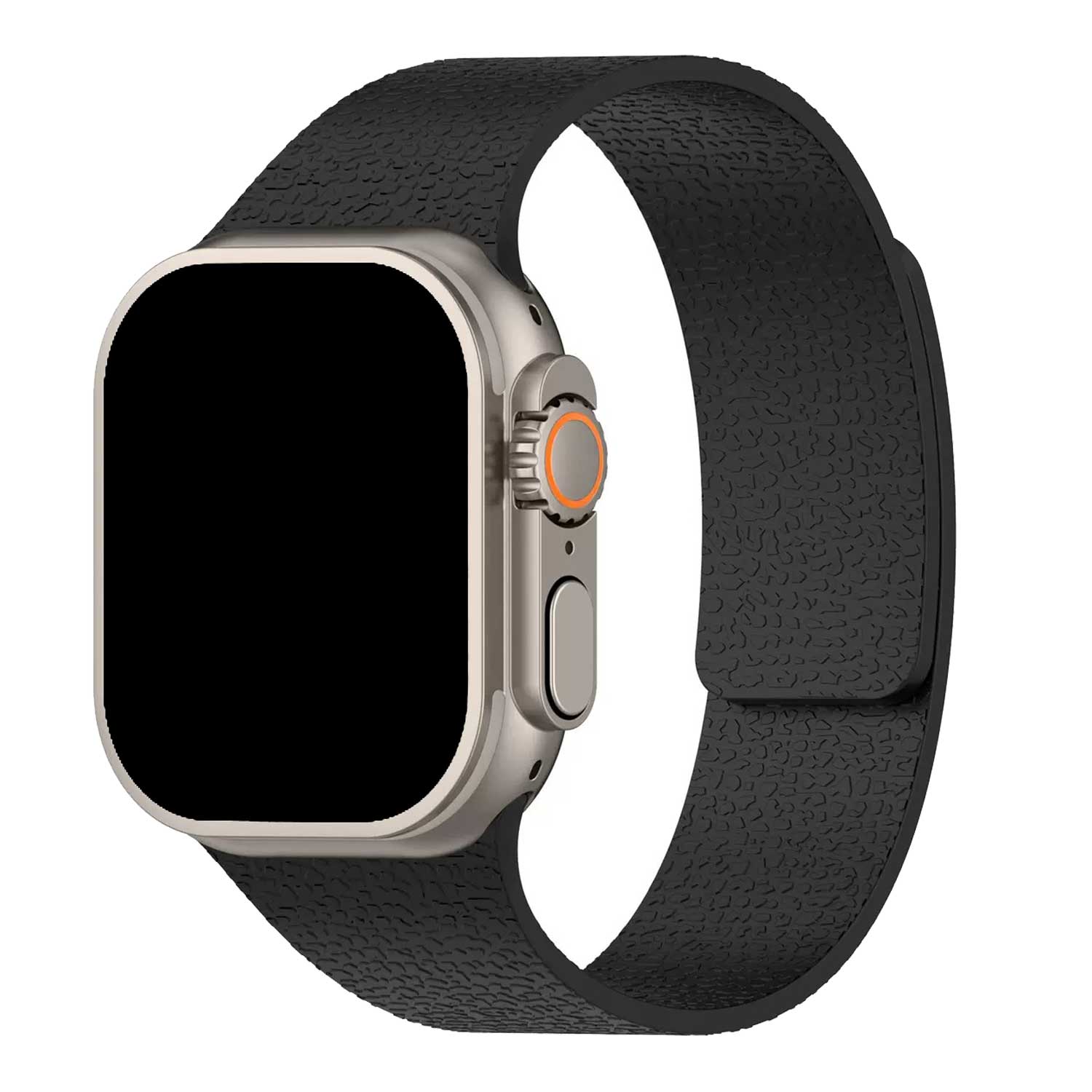 Apple Watch band Lunari – siliconen – zwart