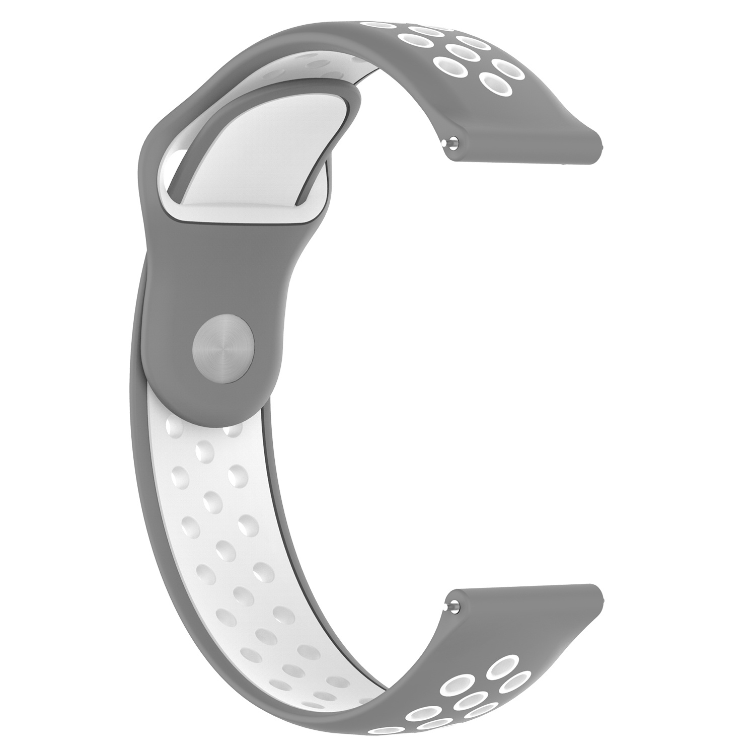 Garmin Vivoactive / Vivomove dubbel sport band - grijs wit