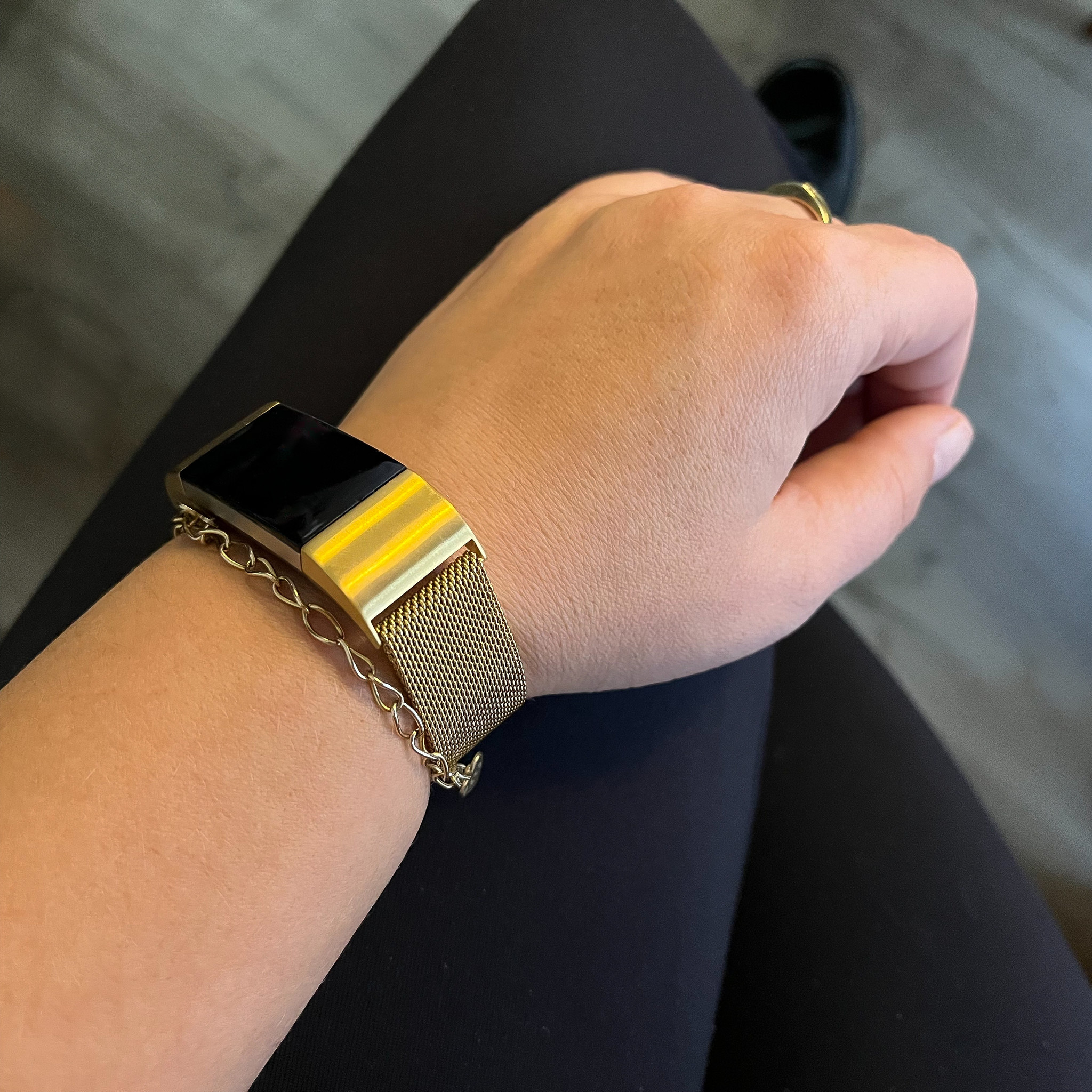 Fitbit Charge 2 milanese band goud