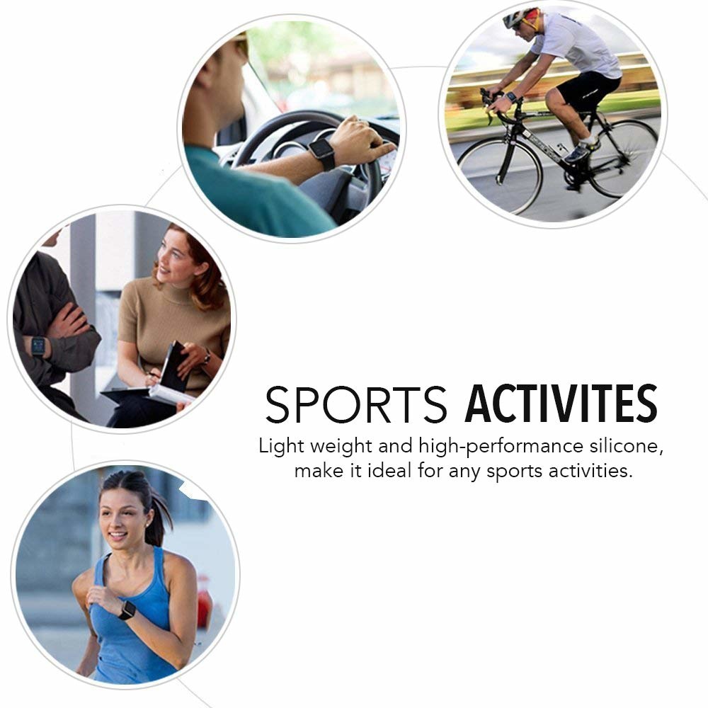 Fitbit Versa dubbel sport band - grijs blauw