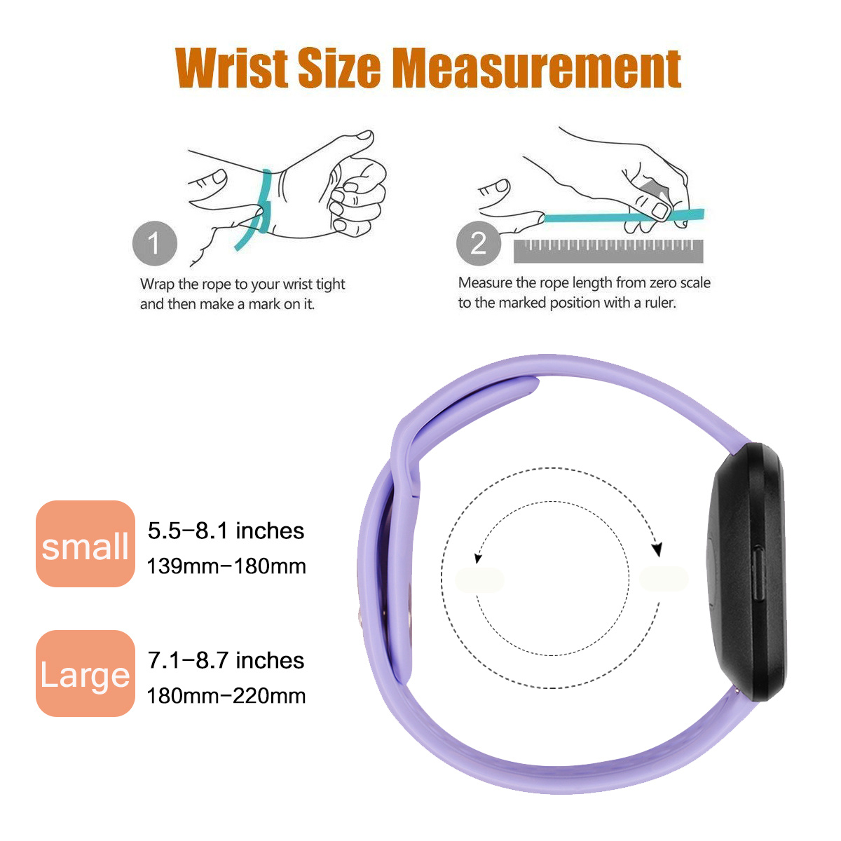 Fitbit Versa siliconen sport band - lichtpaars