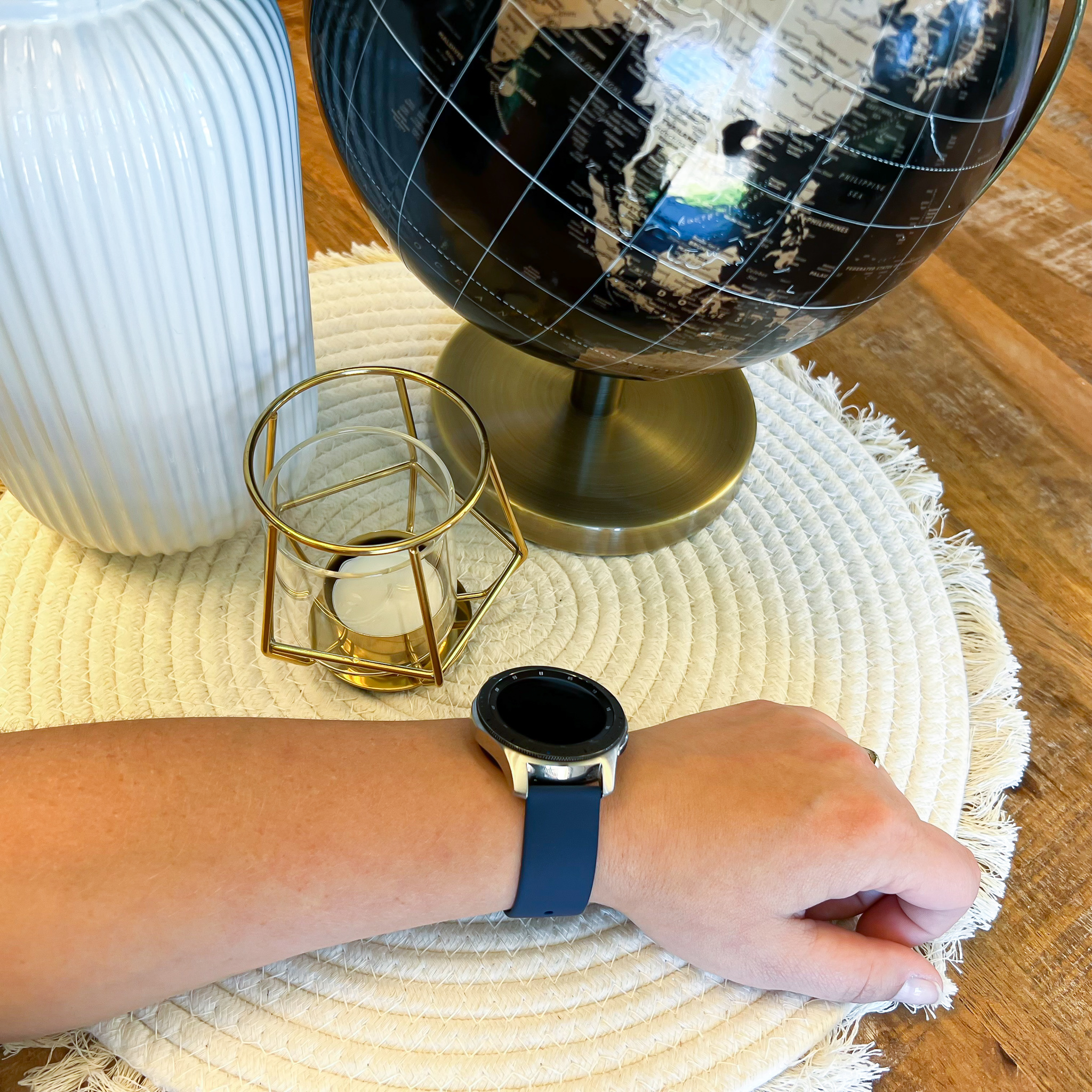 Samsung Galaxy Watch siliconen sport band - marineblauw