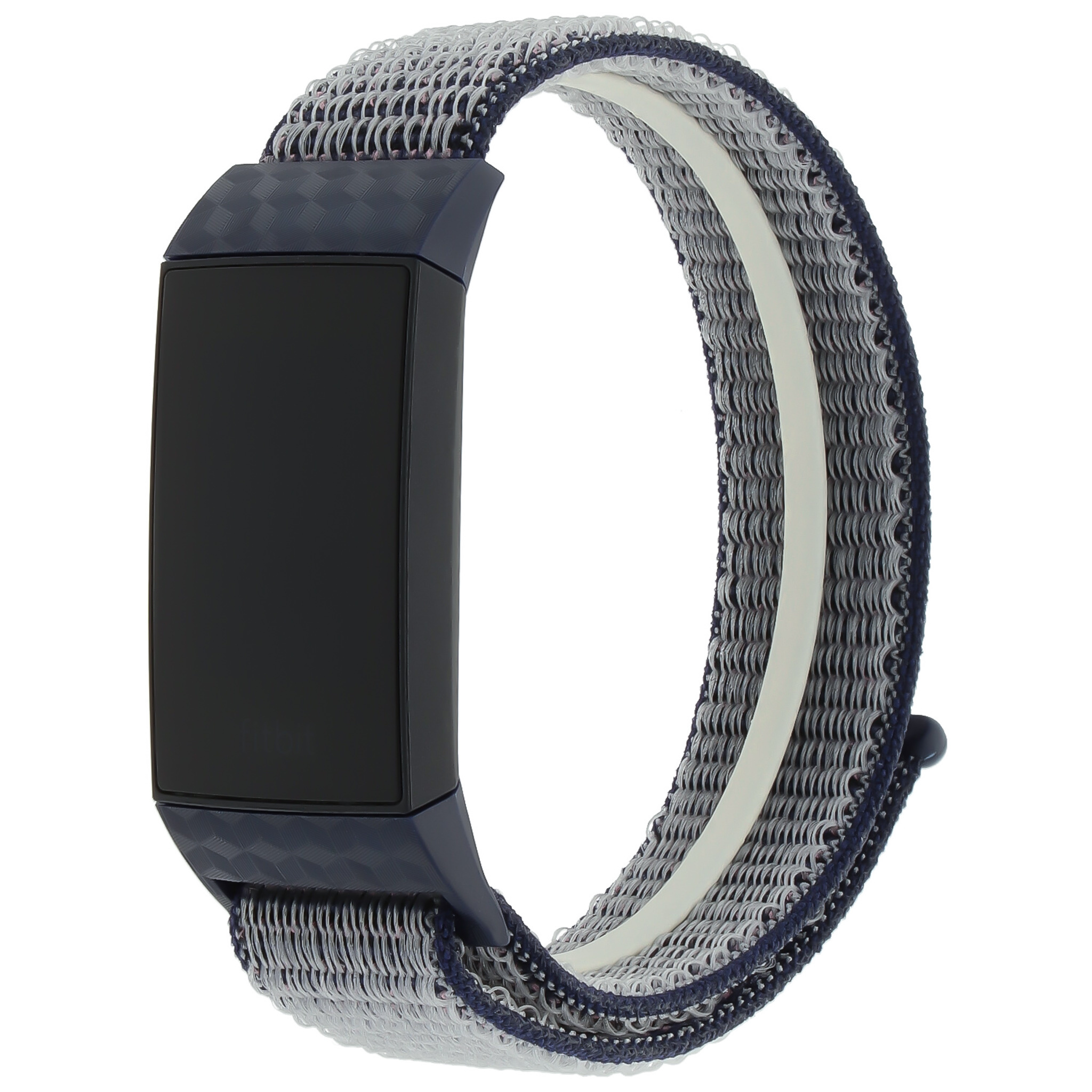 Fitbit Charge 3 & 4 nylon band - middernacht blauw
