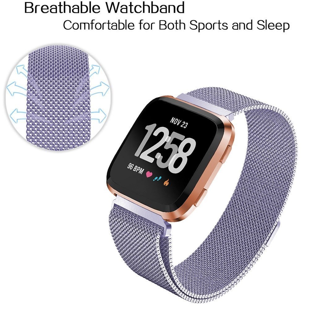 Fitbit Versa milanese band - lavendel