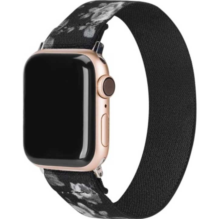 Apple-Watch-nylon-geweven-band-bloemen-zwart-7440849887821-123watches-hoofdfoto