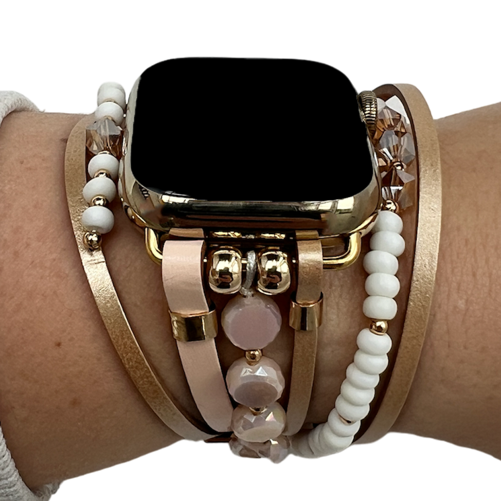 Apple Watch sieraden band - Mandy roze