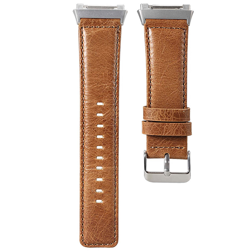Fitbit Ionic genuine leren band - lichtbruin