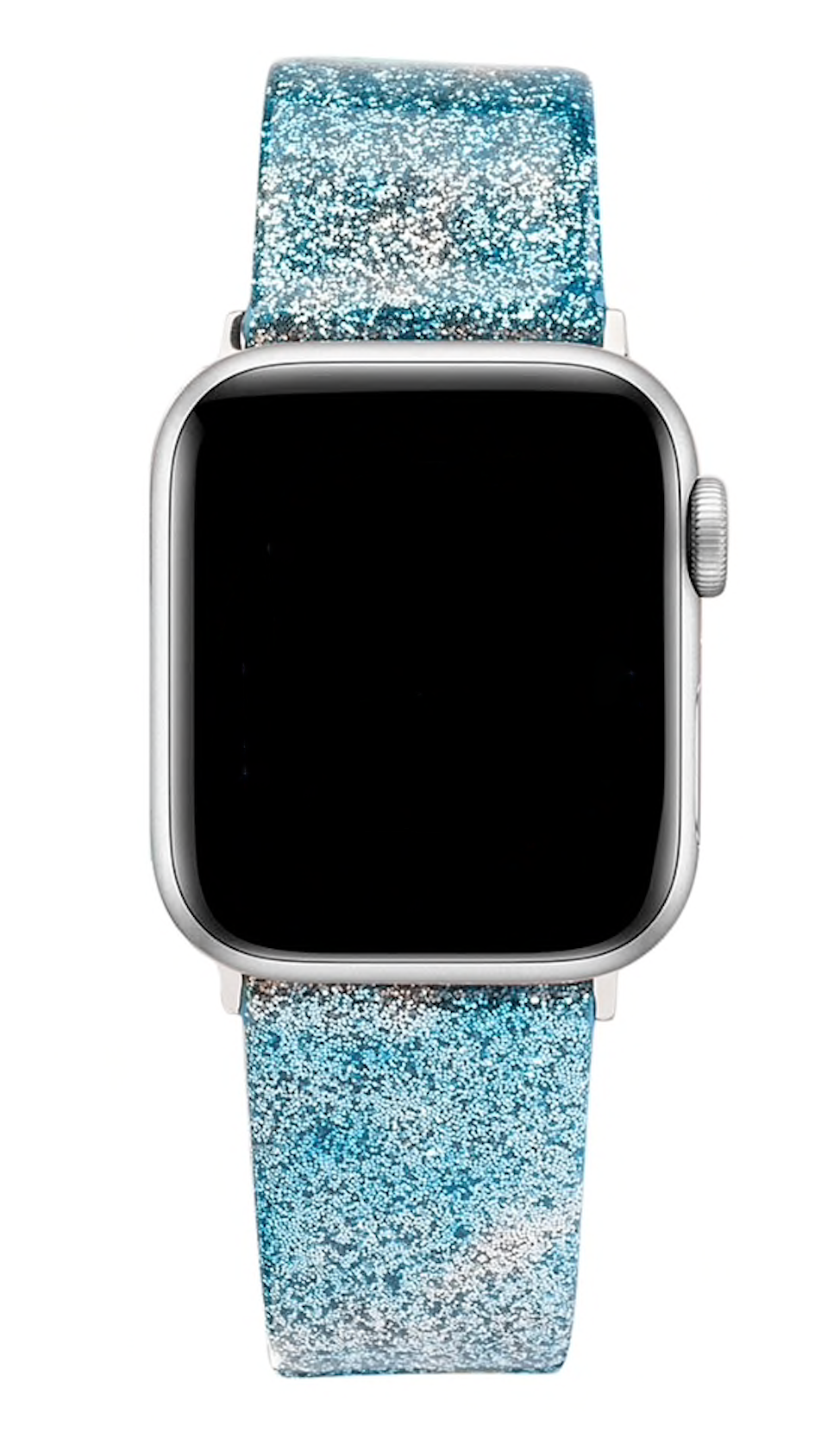 Apple Watch leren glitter band blauw 123watches