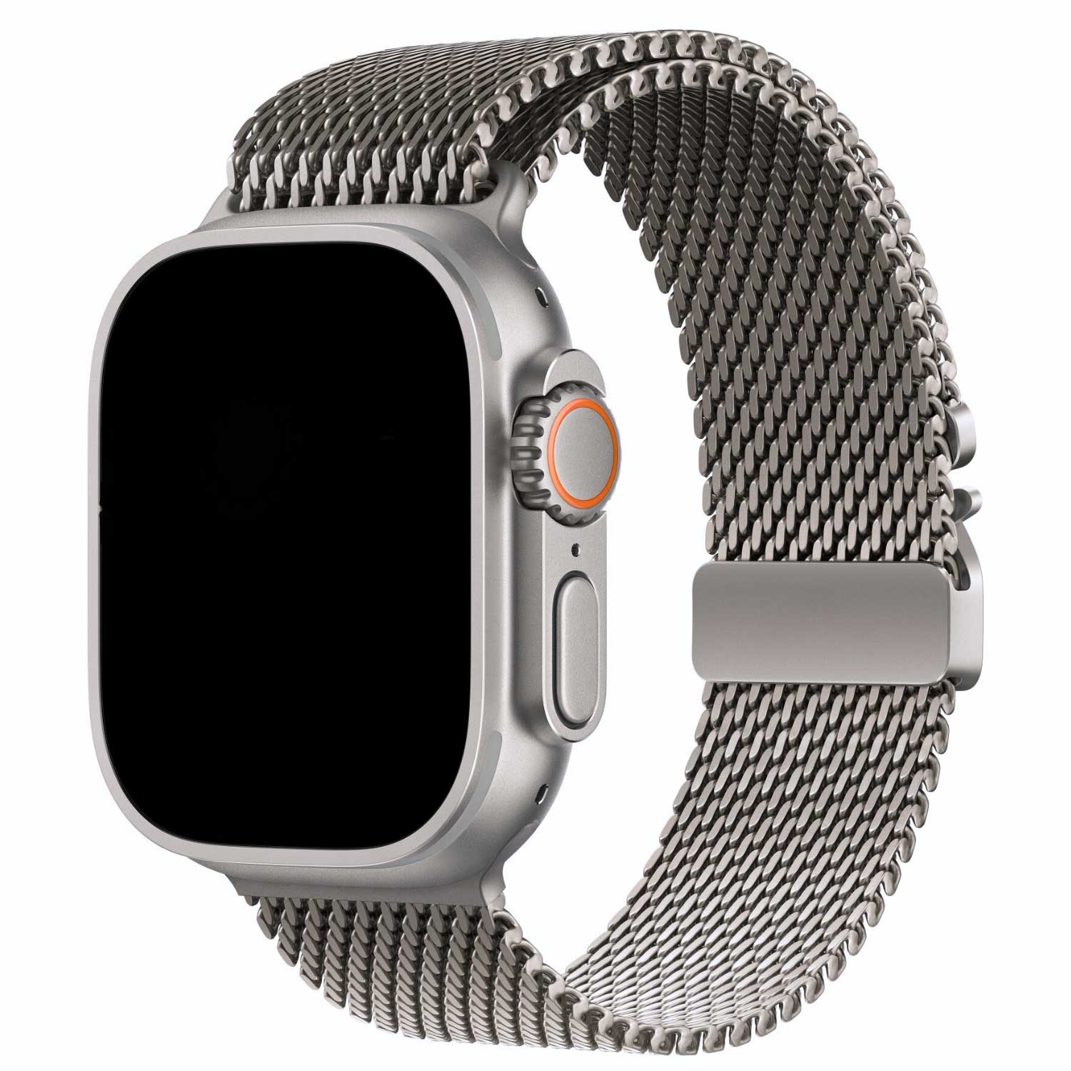 Apple-Watch-milanese-schakel-band-zilver-titanium-7440850313302-123watches-hoofdoto