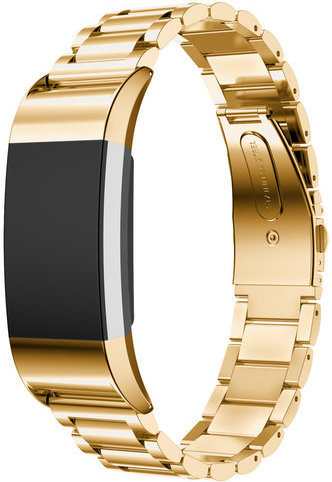 Fitbit Charge 2 kralen stalen schakel band - goud