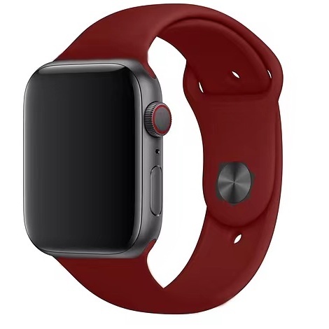 Apple Watch sport band - wijnrood