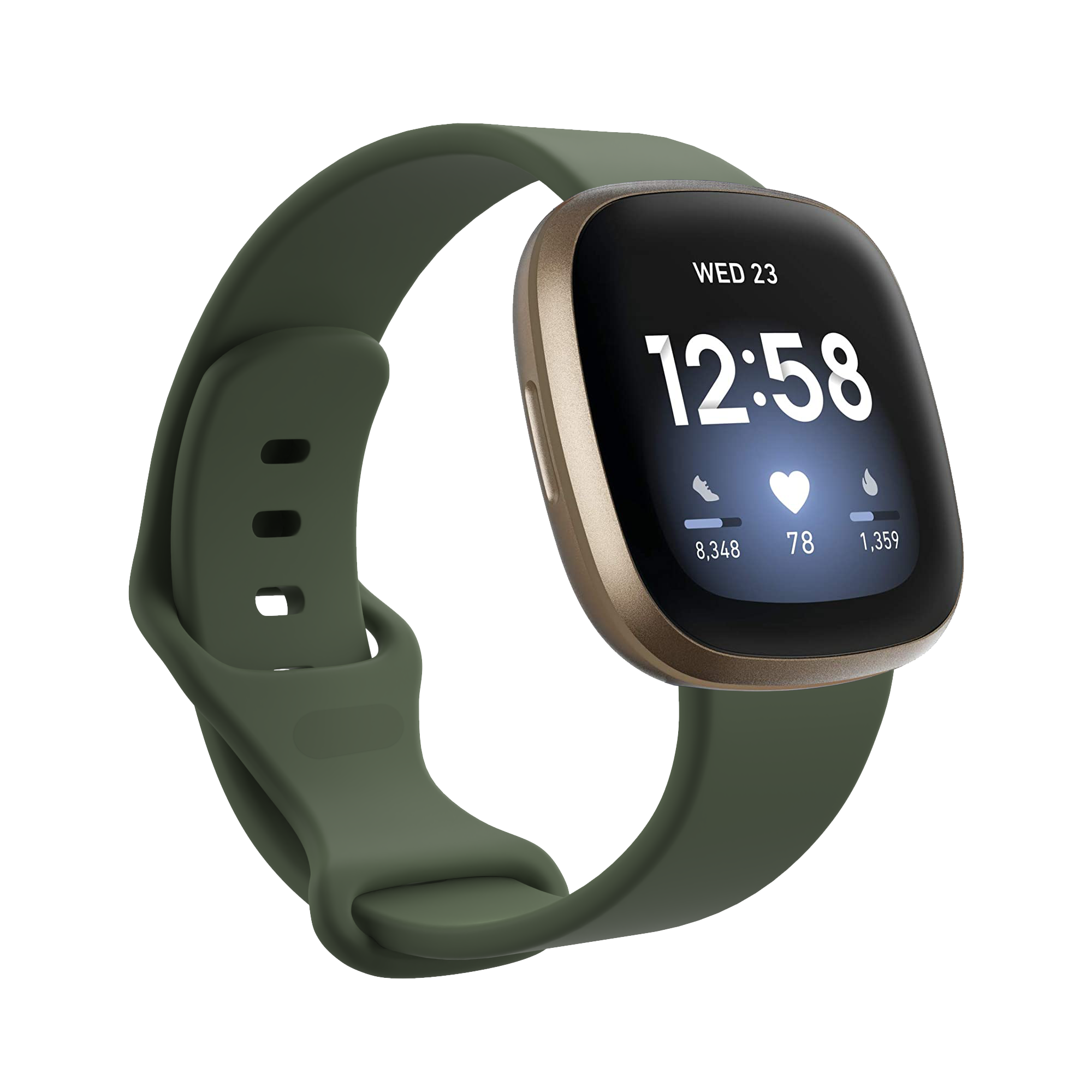 Fitbit Versa 3 / Sense sport band - groen
