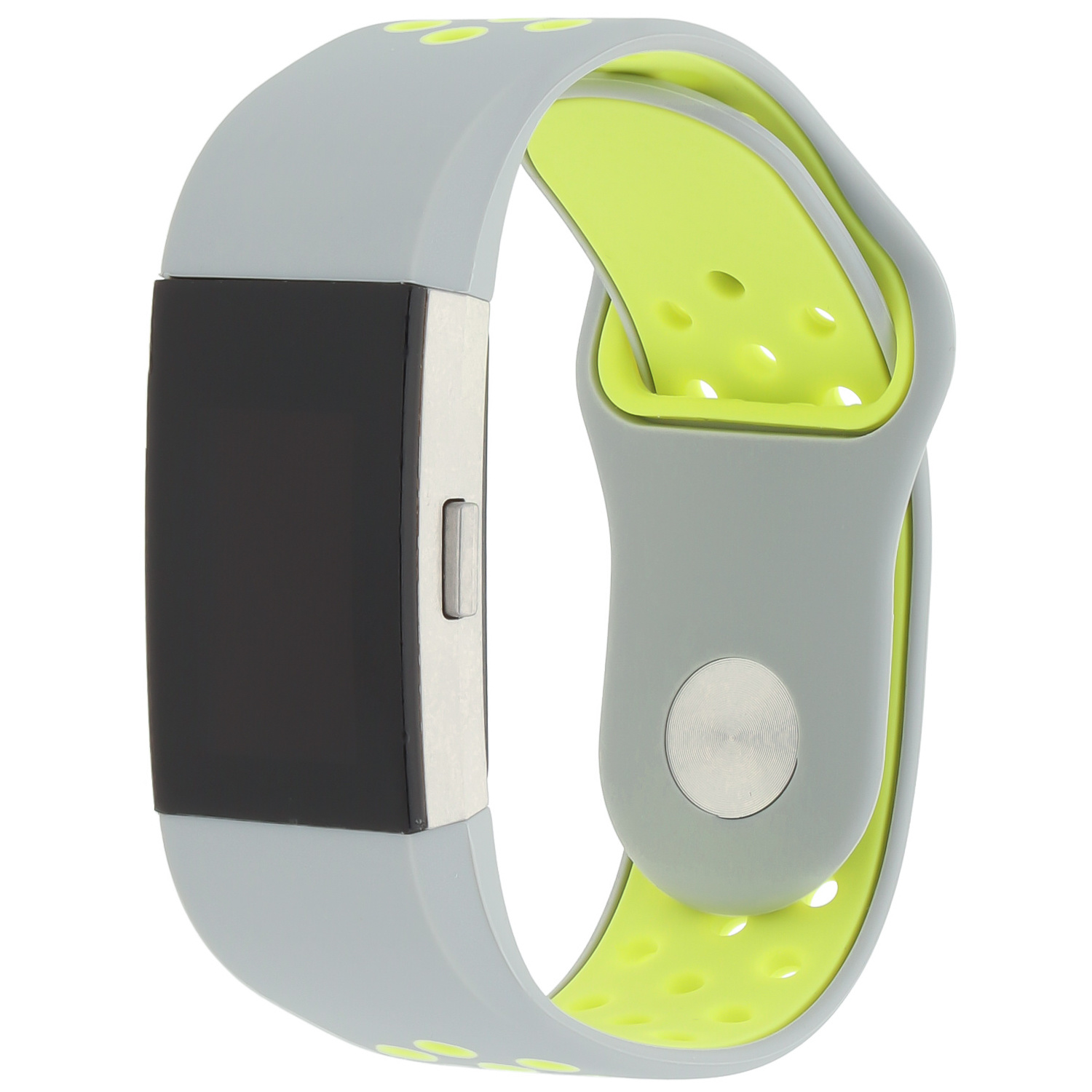 Fitbit Charge 2 dubbel sport band - grijs geel