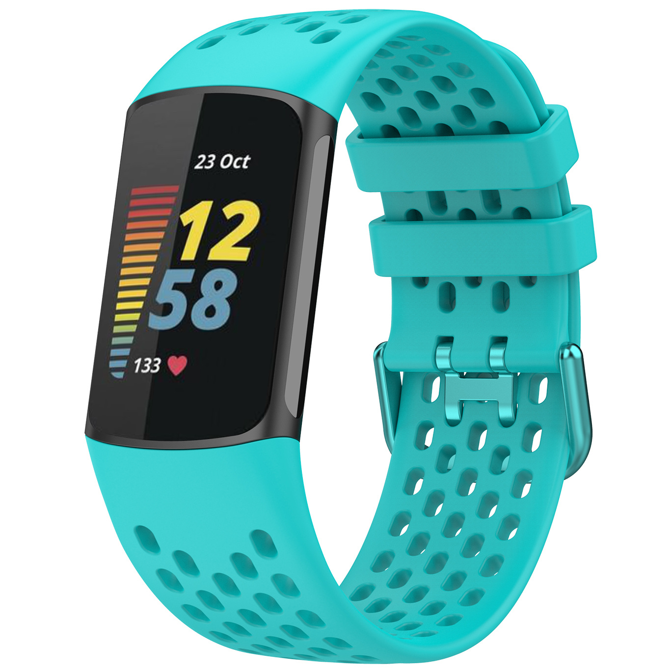 Fitbit Charge 5 sport point band - groenblauw