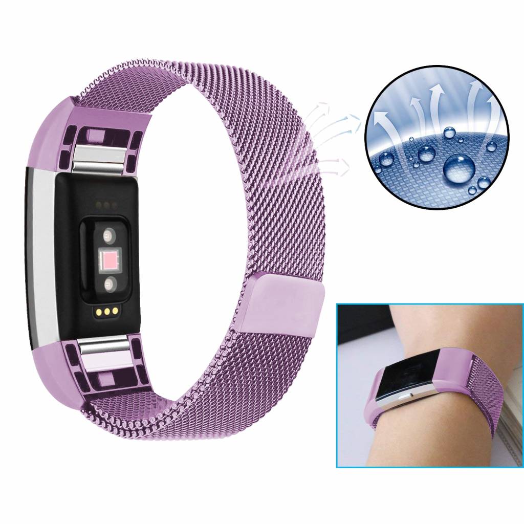 Fitbit Charge 2 milanese band - lavendel