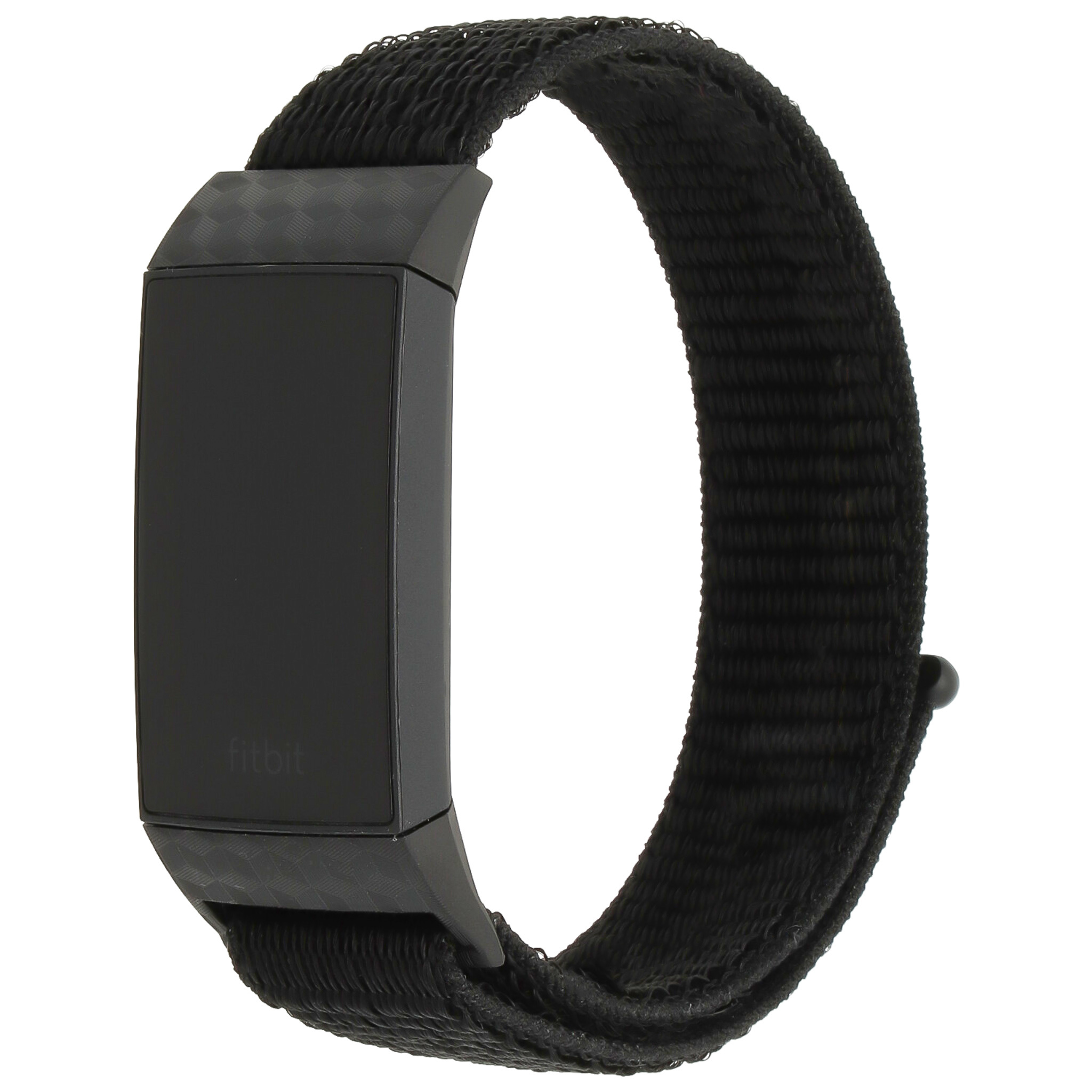 Fitbit Charge 3 & 4 nylon band - donkerzwart